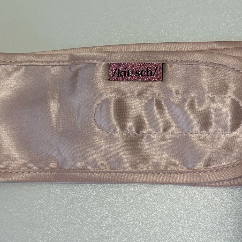 Kitsch Satin Sleep Headband in Blush Pink